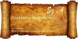 Szeibert András névjegykártya